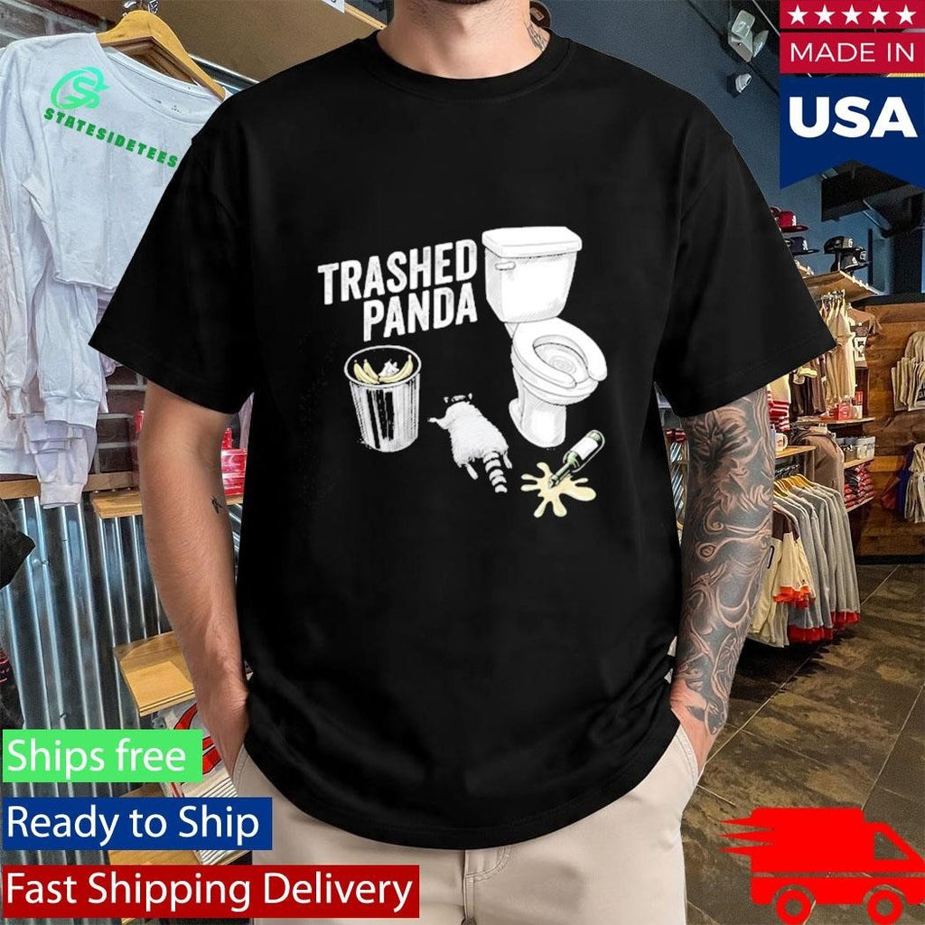 Trashed Panda Funny Drunk Raccoon Shirt
