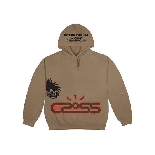 Travis Scott Cactus Jack Motor Sport Hoodie Dark Sand