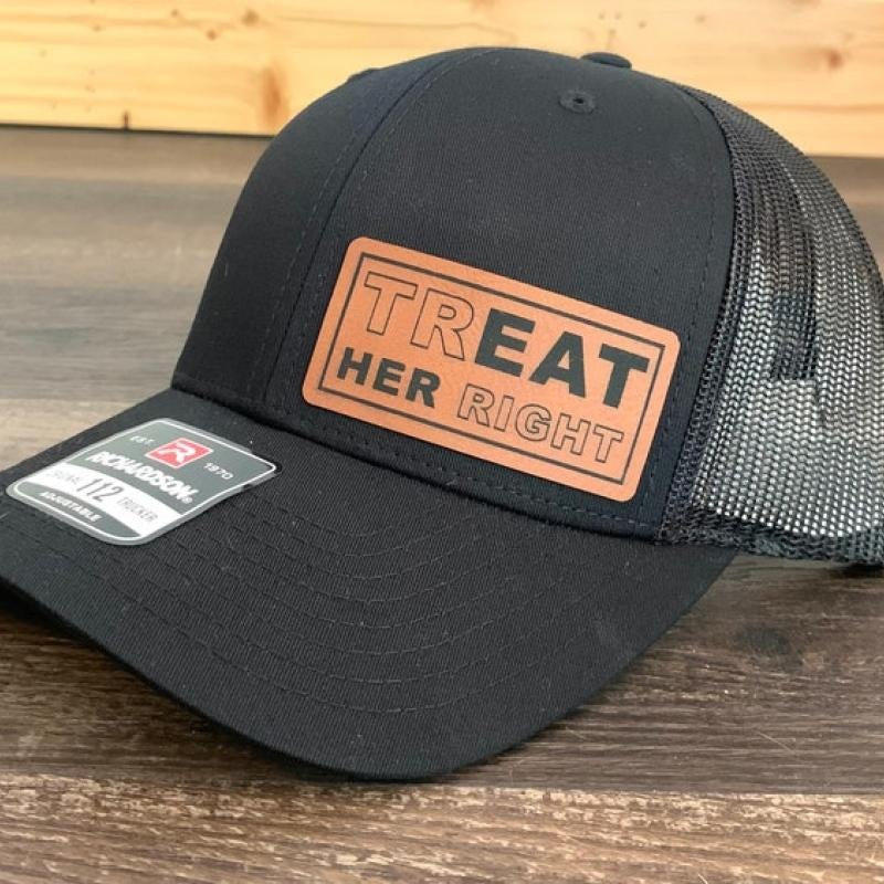 Treat Her Right Hat, Richardson 112 Trucker Hat, Funny Hat, Gift for Man, Gift for Husband, Boyfriend gift, Trucker Hat...