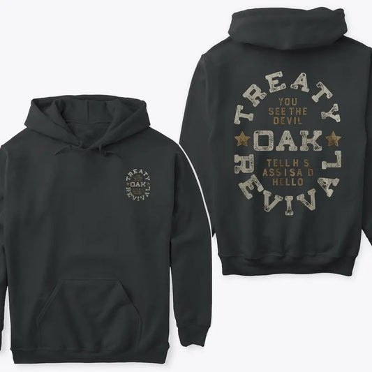 Treaty Oak Revival 2 Sides hoodie, you see devil tee, vintage 90s Shirt Long Sleeve Casual Pullover Man Underwear Tops Sweaters Menswear