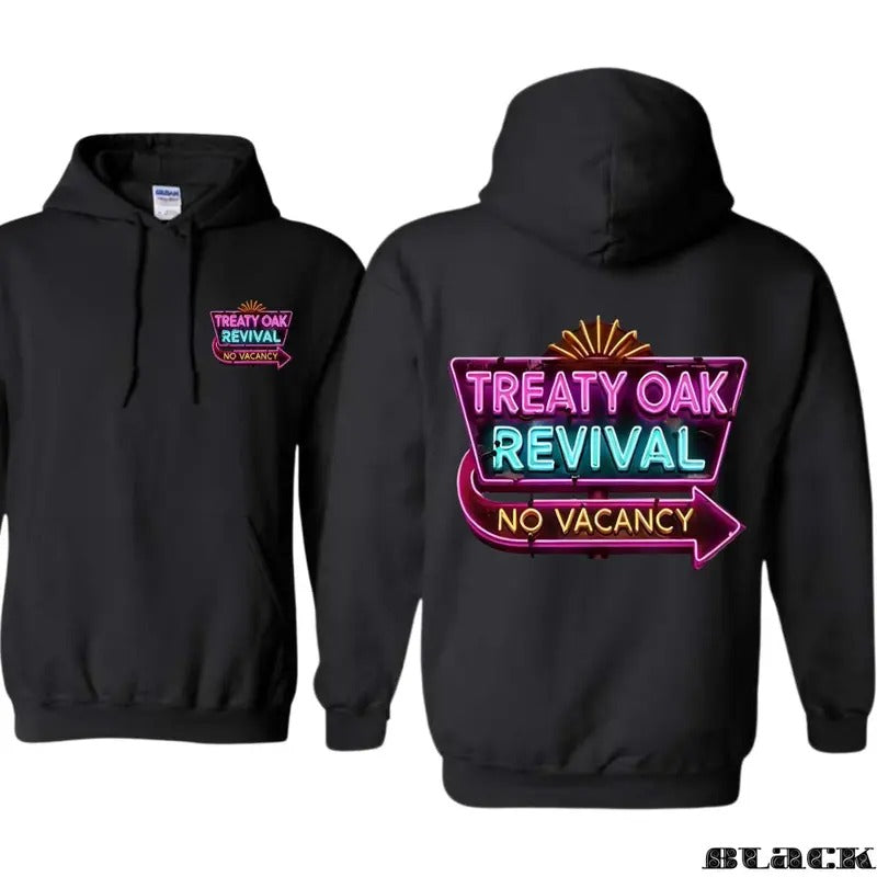 Treaty Oak Revival NO Vacancy Hoodies Sweater Tee, Trending Unisex Shirt, Gift For Music Fan Sweatshirt | DripVista.com