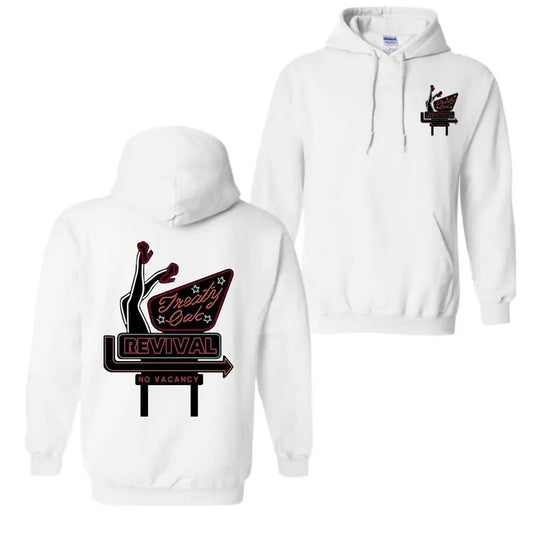 Treaty Oak Revival hoodie - Retro Neon Sign-Inspired Design With Bold Graphics Menswear Tops Wetsuit Casual Long Sleeve Pullover Fabric Stylish