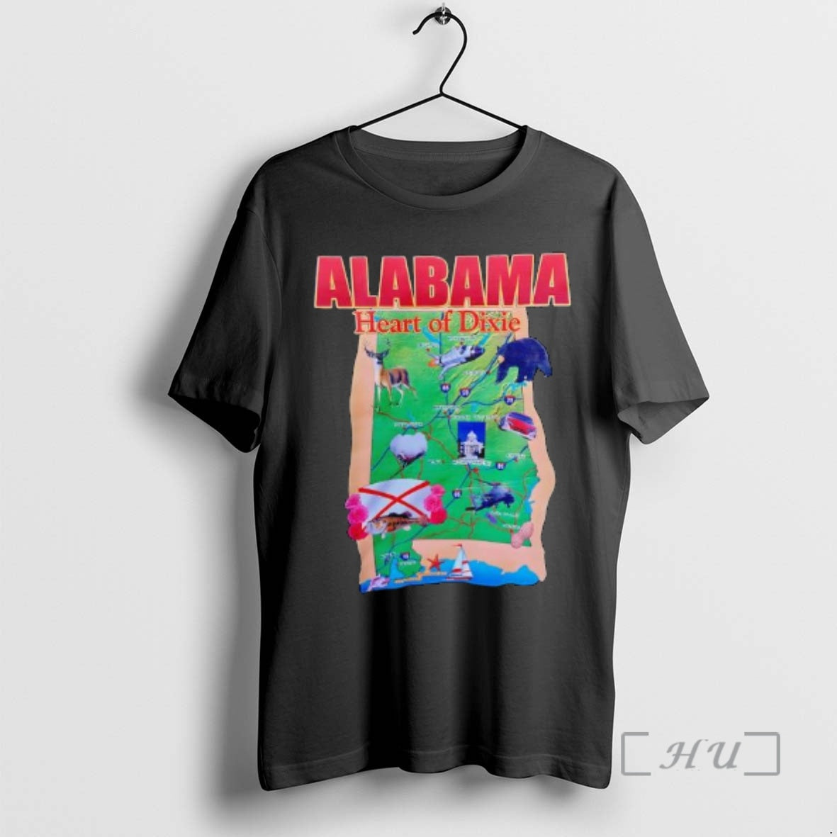 Trending Alabama Heart Of Dixie Animals Graphic T-Shirts, Hoodie, Sweatshirt | DripVista.com