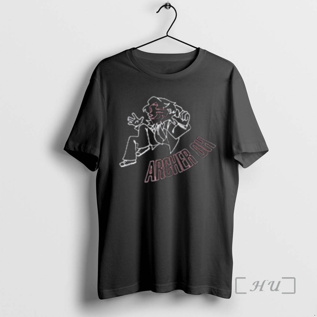 Trending Archer Oh Masked Character Circle Black T-Shirts, Hoodie, Sweatshirt | DripVista.com