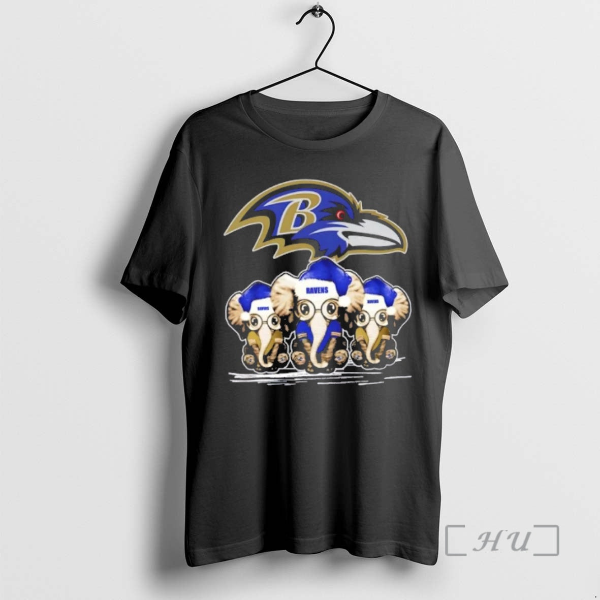 Trending Baltimore Ravens X Elephants Santa Hat Merry Christmas T-Shirts, Hoodie, Sweatshirt | DripVista.com