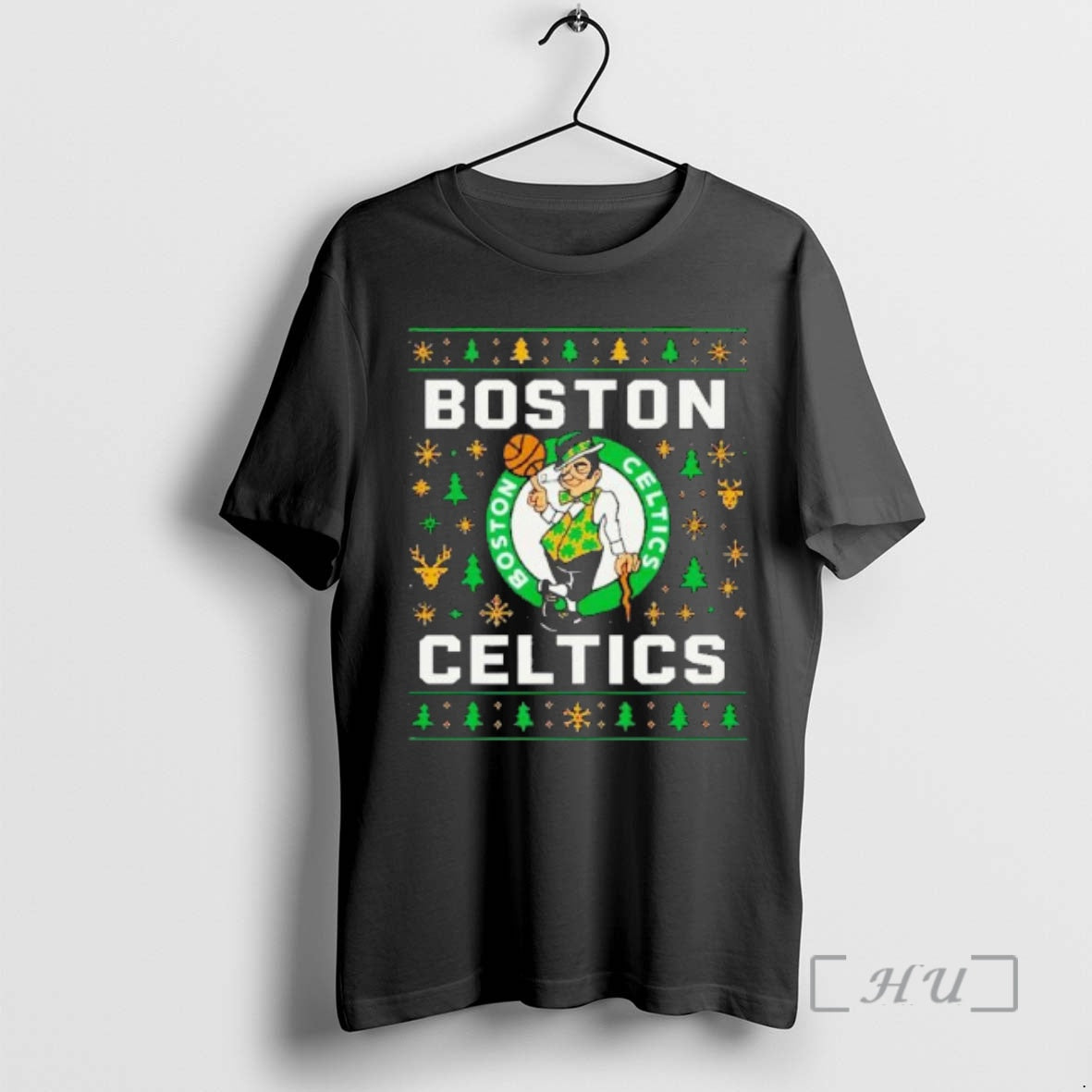 Trending Boston Celtics Basketball Team Ugly Christmas Logo T-Shirts, Hoodie, Sweatshirt | DripVista.com