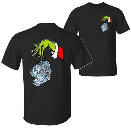 Trending Busch Light Christmas Green Stolen Beer T-shirt 2 sides for men and women