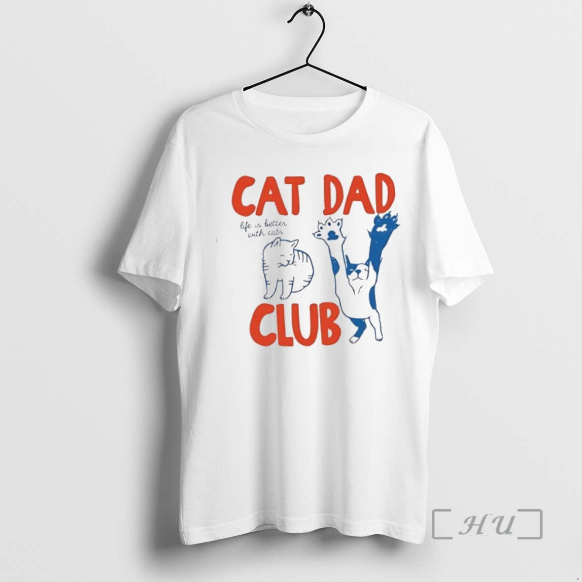 Trending Cat Dad Club Life Is Better With Cats T-Shirts, Hoodie, Sweatshirt | DripVista.com