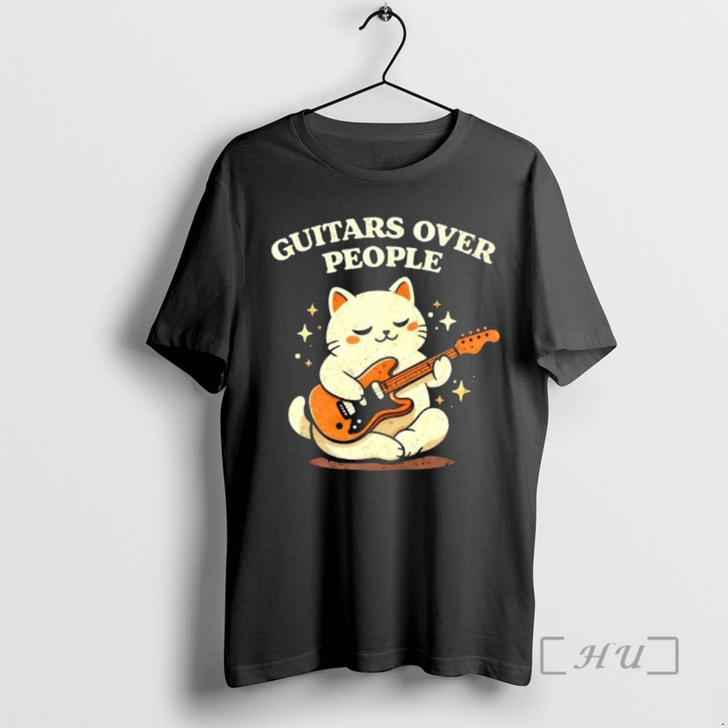 Trending Cat Playing Guitars Over People T-Shirts, Hoodie, Sweatshirt | DripVista.com