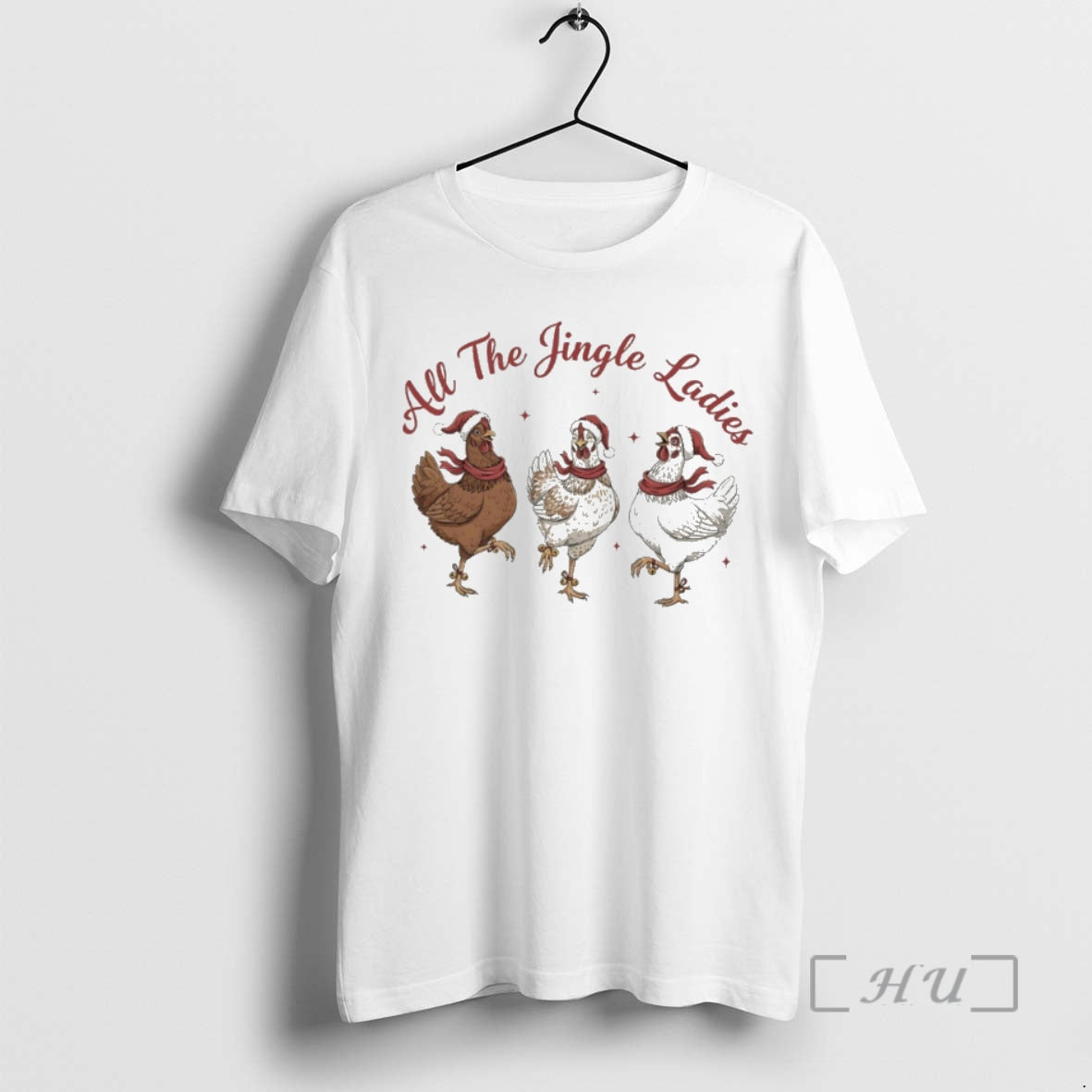 Trending Chicken Santa All The Jingle T-Shirts, Hoodie, Sweatshirt | DripVista.com