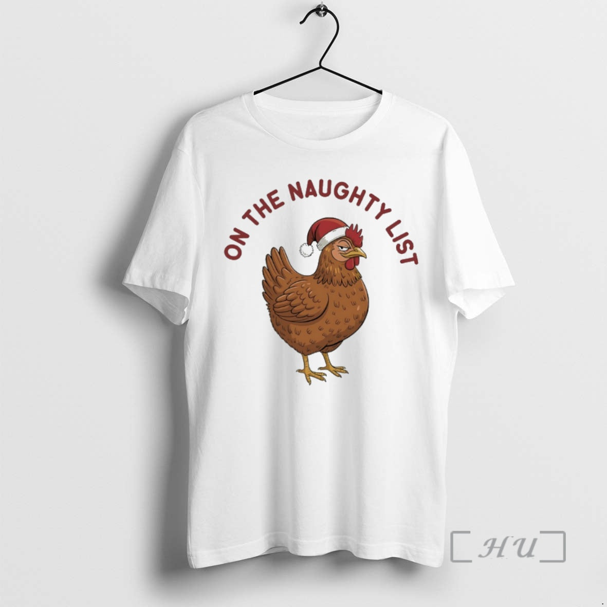 Trending Chicken Santa On The Naughty List T-Shirts, Hoodie, Sweatshirt | DripVista.com