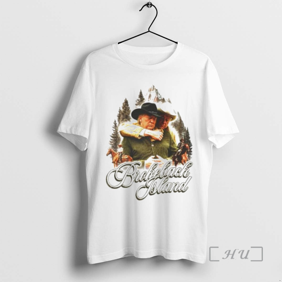 Trending Donald Trump And Bill Clinton Brokeback Island Ornaments T-Shirts, Hoodie, Sweatshirt | DripVista.com