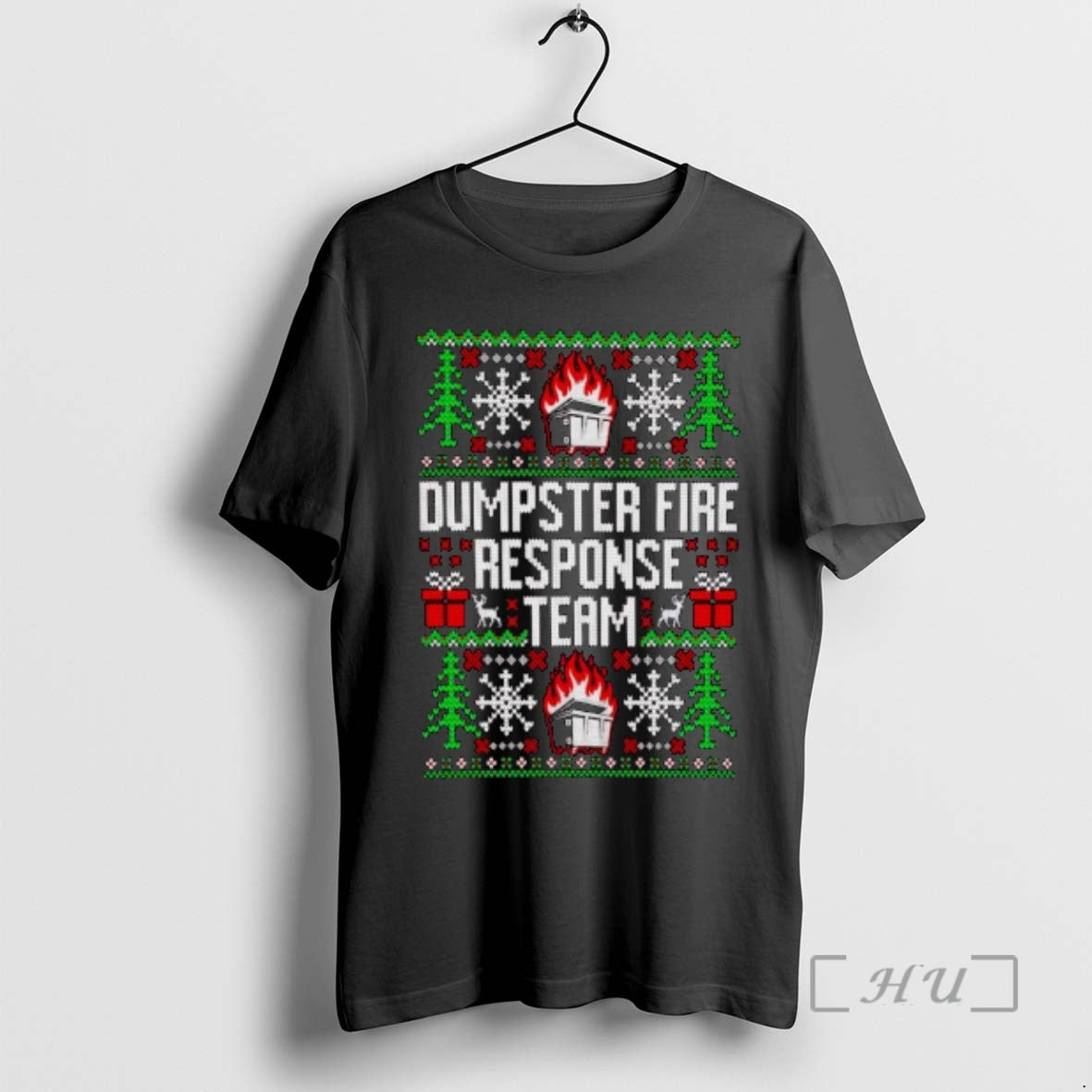 Trending Dumpster Fire Response Team Ugly Christmas Ornaments T-Shirts, Hoodie, Sweatshirt | DripVista.com