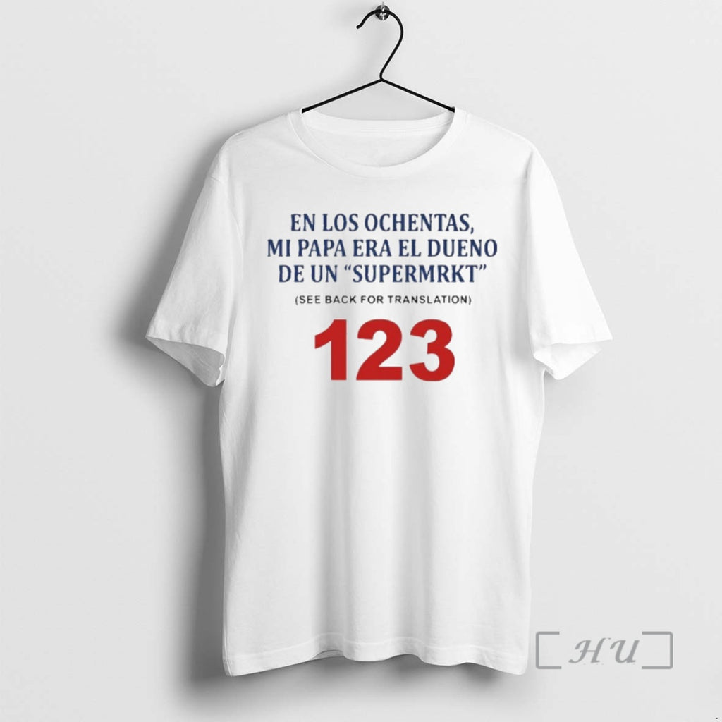 Trending En Los Ochentas Mi Papa T-Shirts, Hoodie, Sweatshirt | DripVista.com