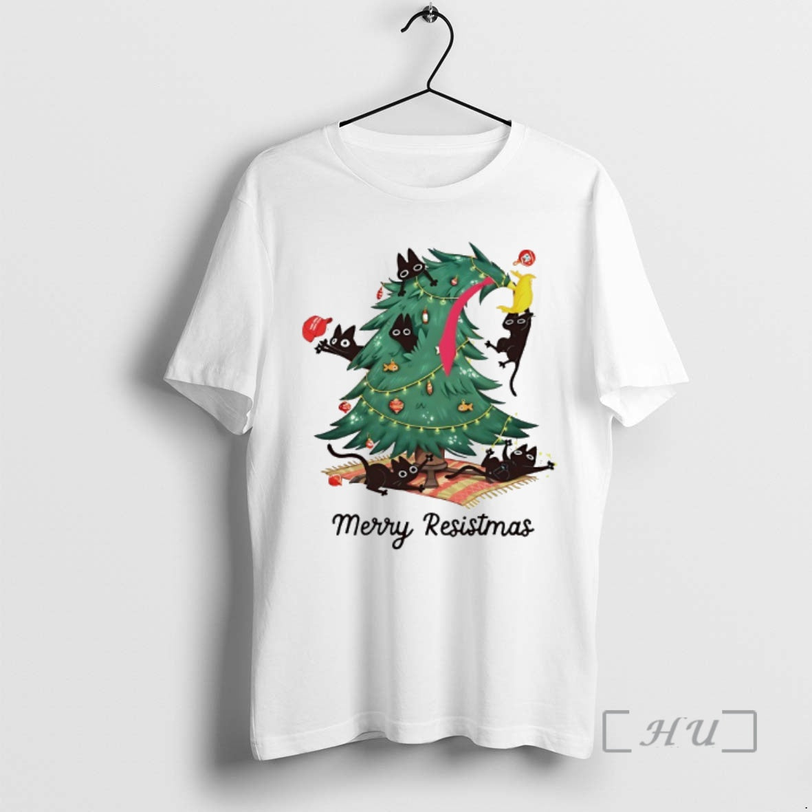 Trending Fdt Christmas Cats Merry Resistmas T-Shirts, Hoodie, Sweatshirt | DripVista.com