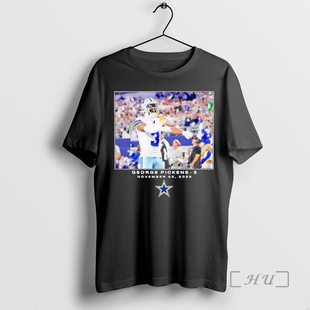Trending George Pickens Flash Moment Photo 2025 Dallas Cowboys T-Shirts, Hoodie, Sweatshirt | DripVista.com