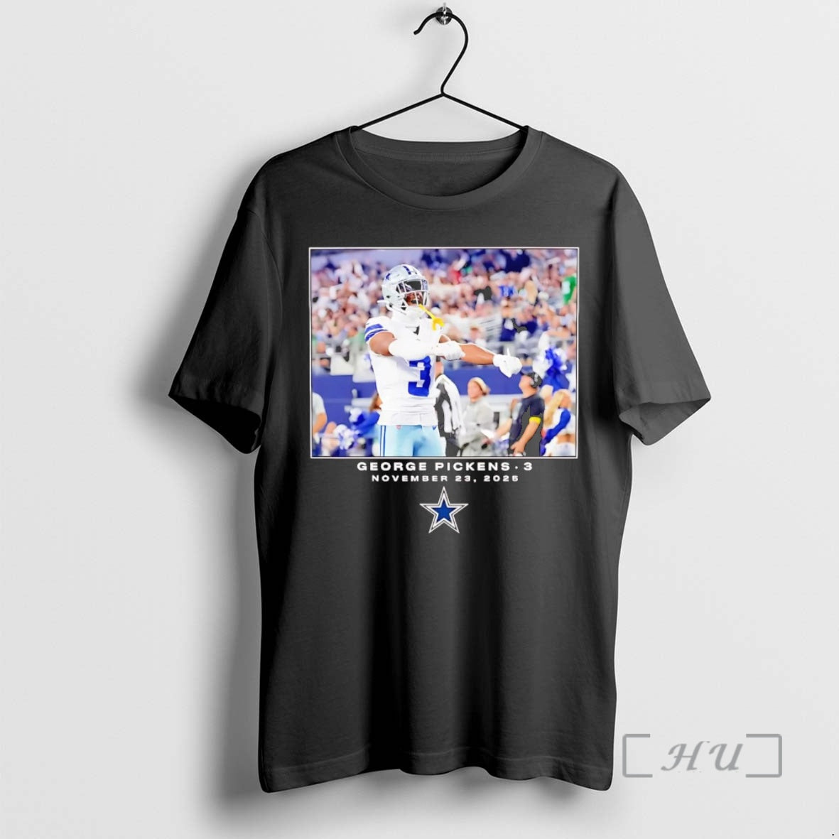 Trending George Pickens Flash Moment Photo 2025 Dallas Cowboys T-Shirts, Hoodie, Sweatshirt | DripVista.com