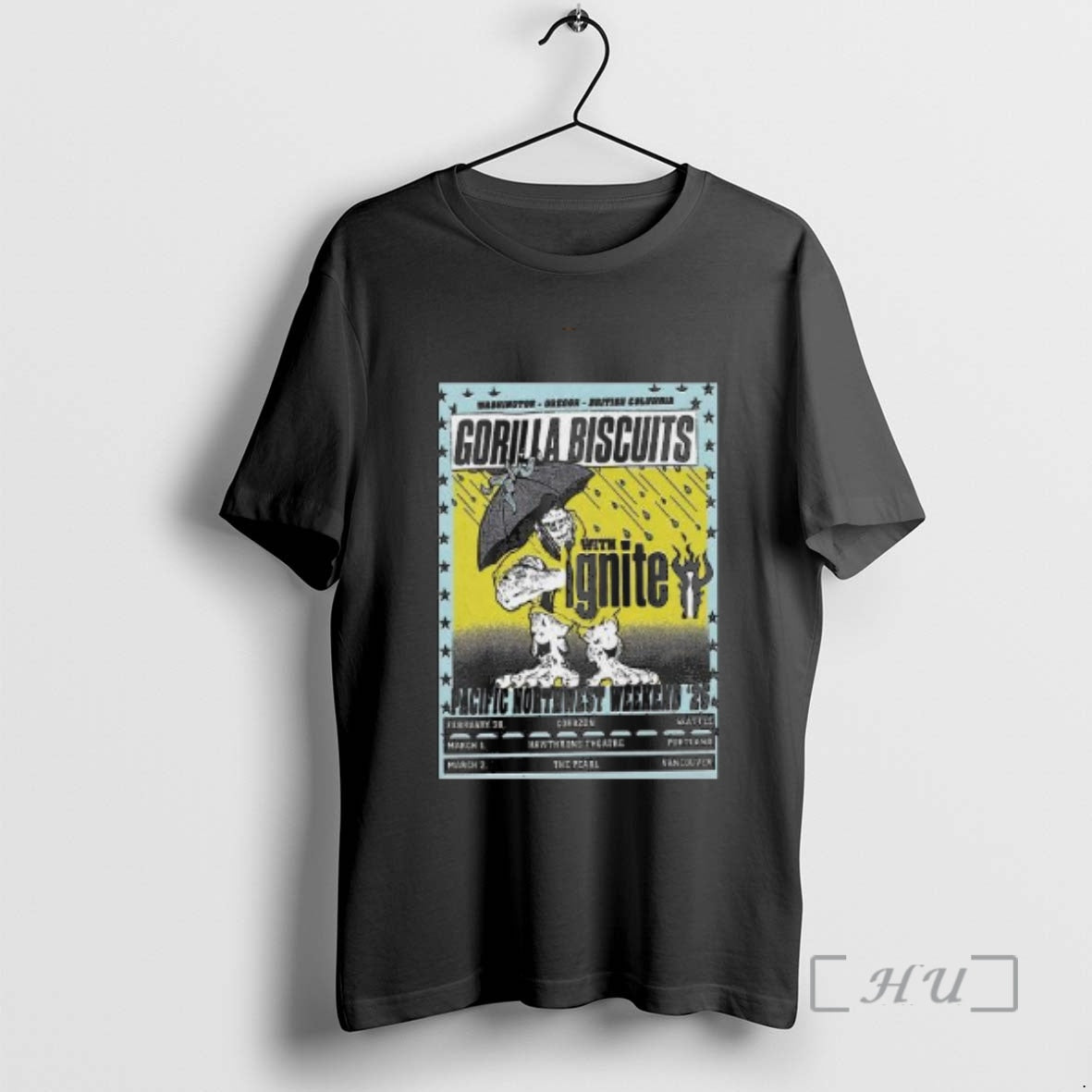 Trending Gorilla Biscuits Pacific Northwest Weekend 2026 Shows Circle Black T-Shirts, Hoodie, Sweatshirt | DripVista.com