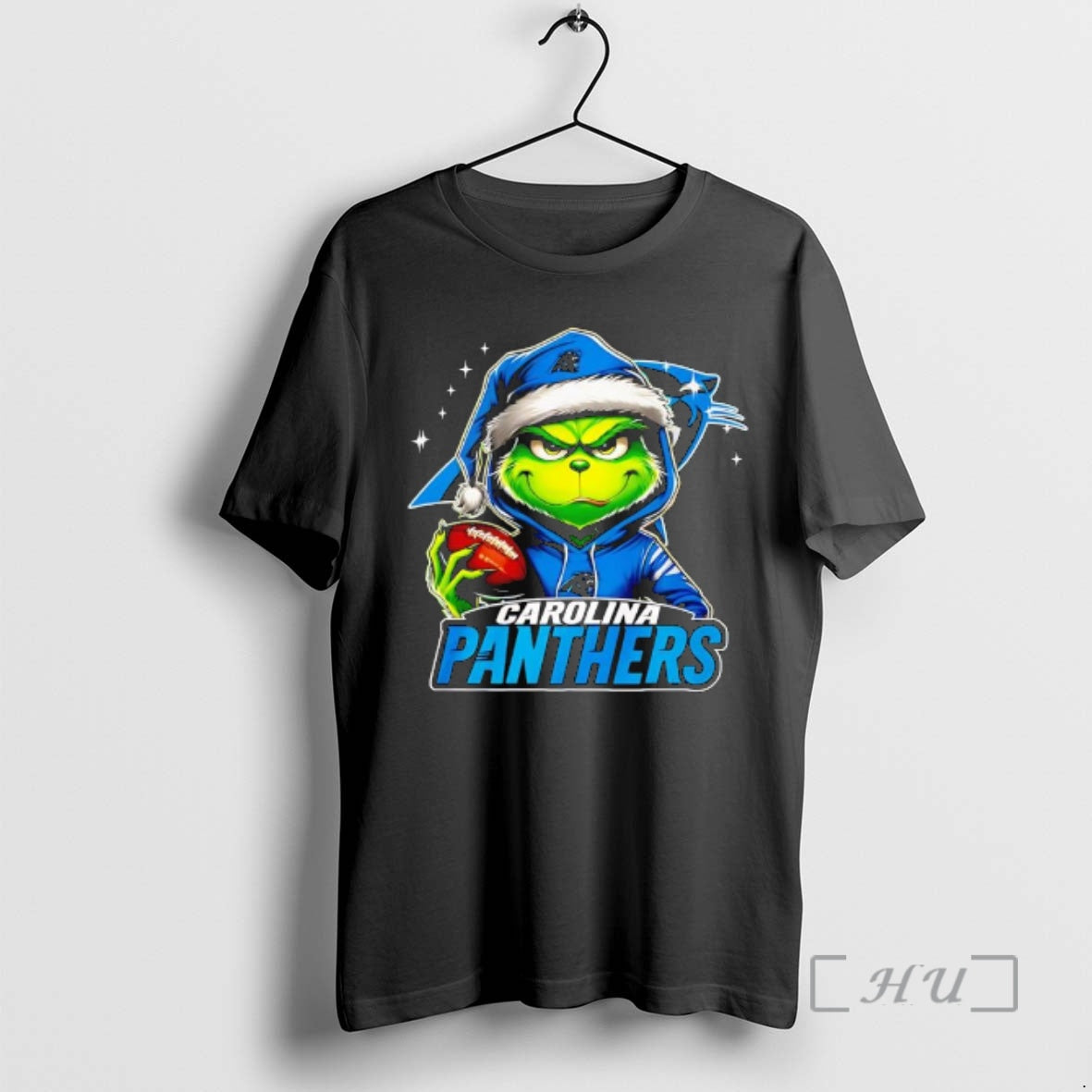 Trending Grinch Wearing Santa X Carolina Panthers Hat Christmas T-Shirts, Hoodie, Sweatshirt | DripVista.com