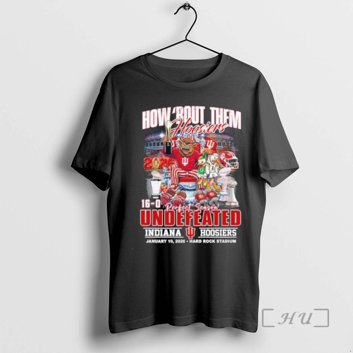 Trending How Bout Them Hoosiers Undefeated 16 0 Perfect Season T-Shirts, Hoodie, Sweatshirt | DripVista.com