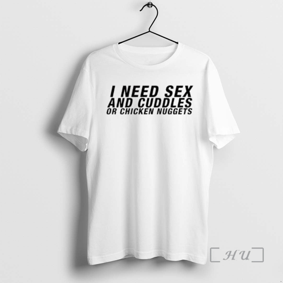 Trending I Need Sex And Cuddles Or Chicken Nuggets Circle White Premium T Shirts Sweater Hoodie, Sweatshirt | DripVista.com