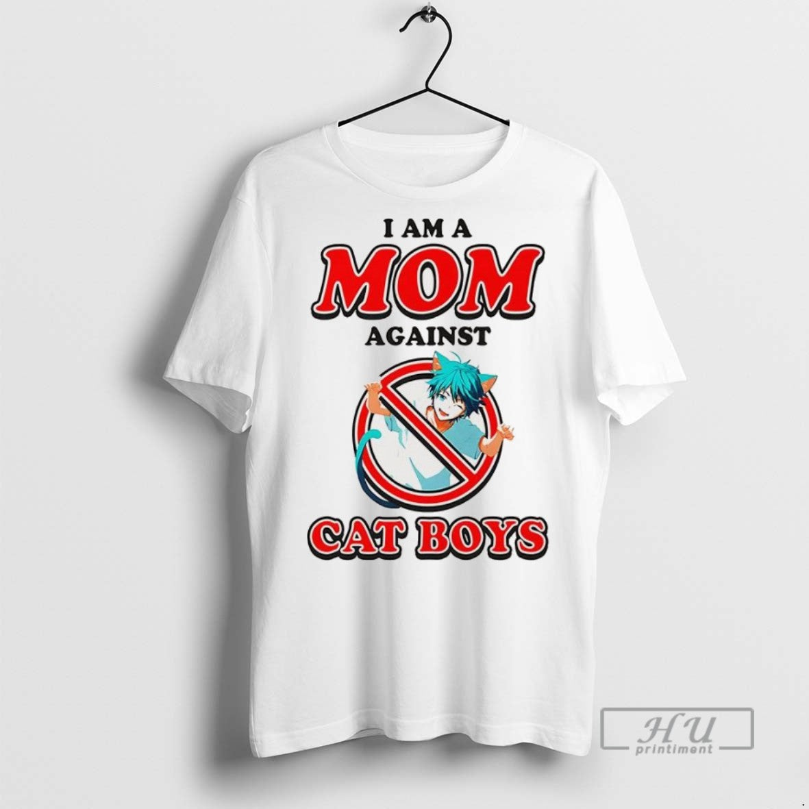 Trending I Am A Mom Against Cat Boys Anime Style T Shirt