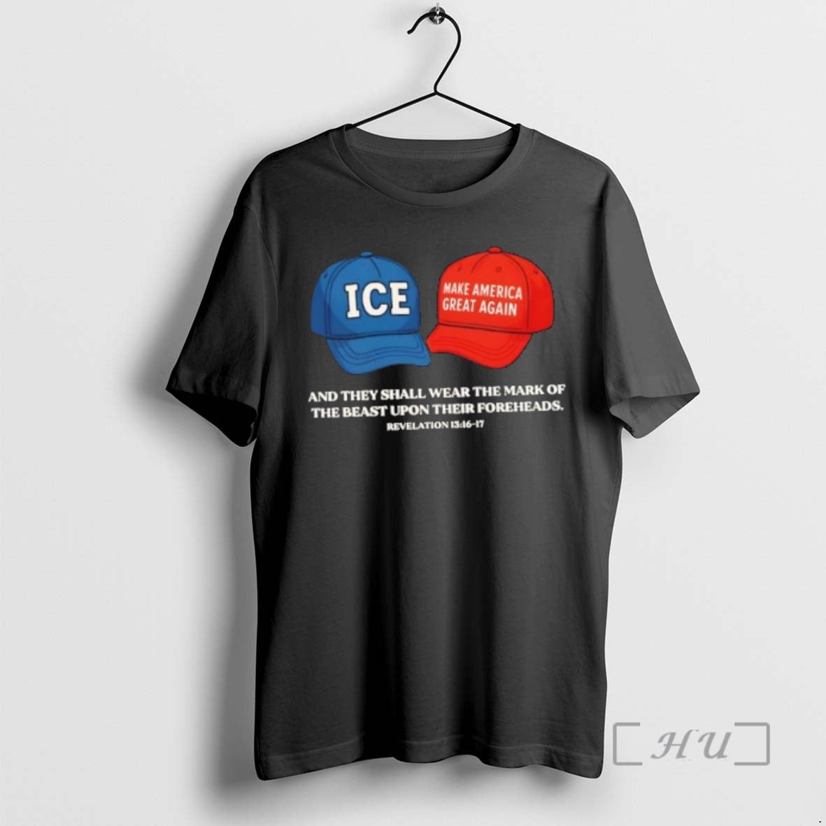 Trending Ice X Maga Craps Hats And They Shall Wear The Mark Of The Beast T-Shirts, Hoodie, Sweatshirt | DripVista.com