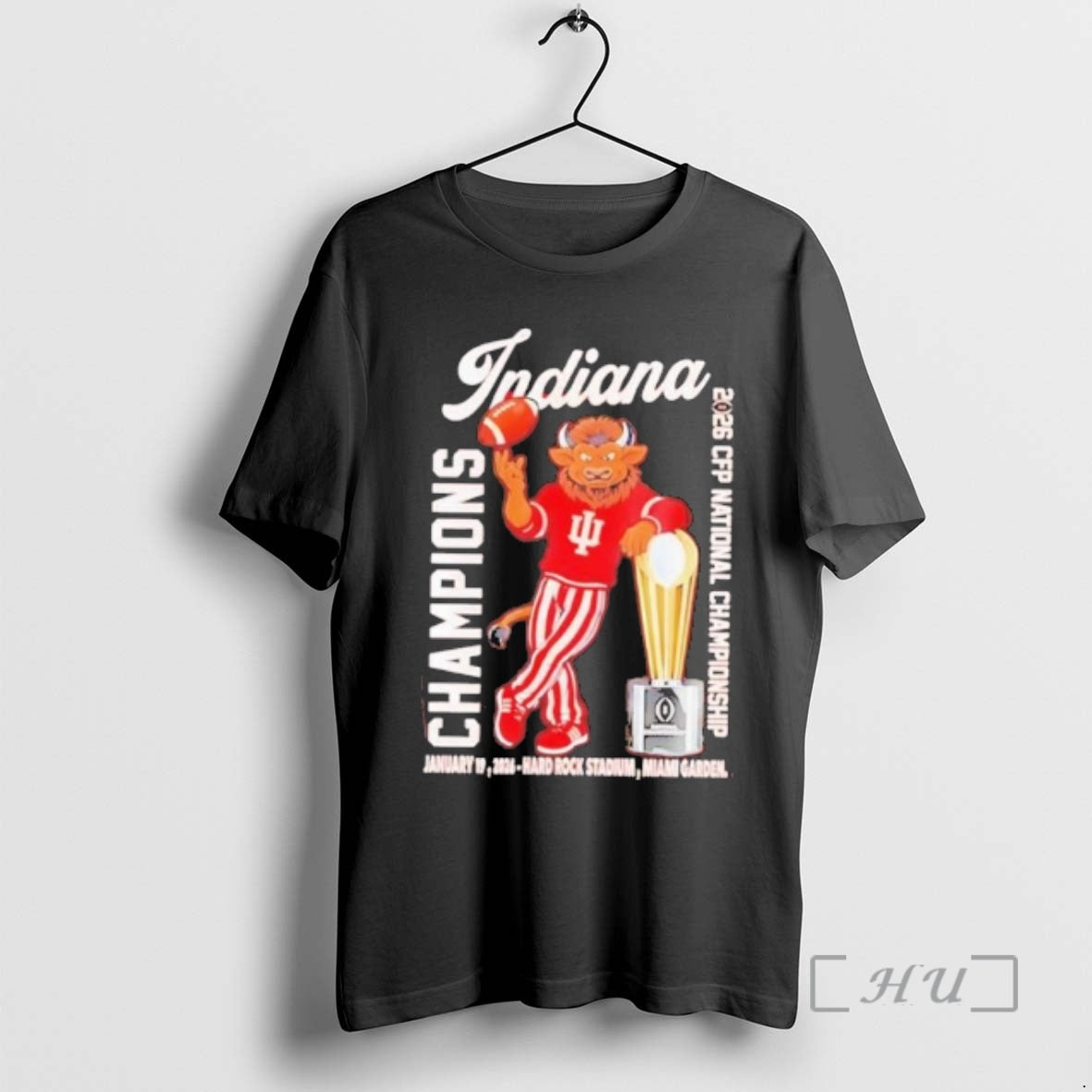 Trending Iu Football Cfp National Champions 2026 First Time Mascot T-Shirts, Hoodie, Sweatshirt | DripVista.com