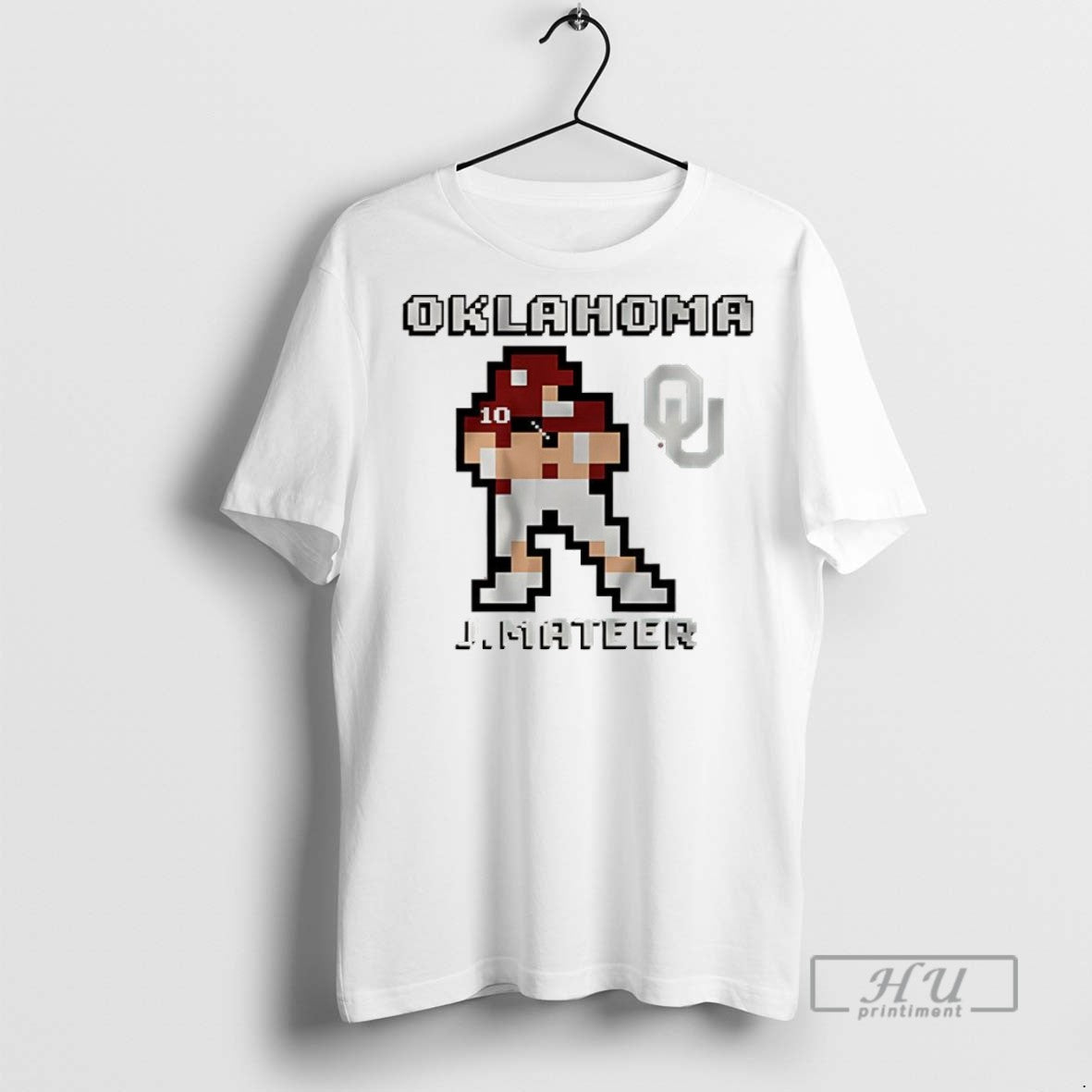 Trending John Mateer Oklahoma Football Retro Baller 8 Bit Style T Shirt