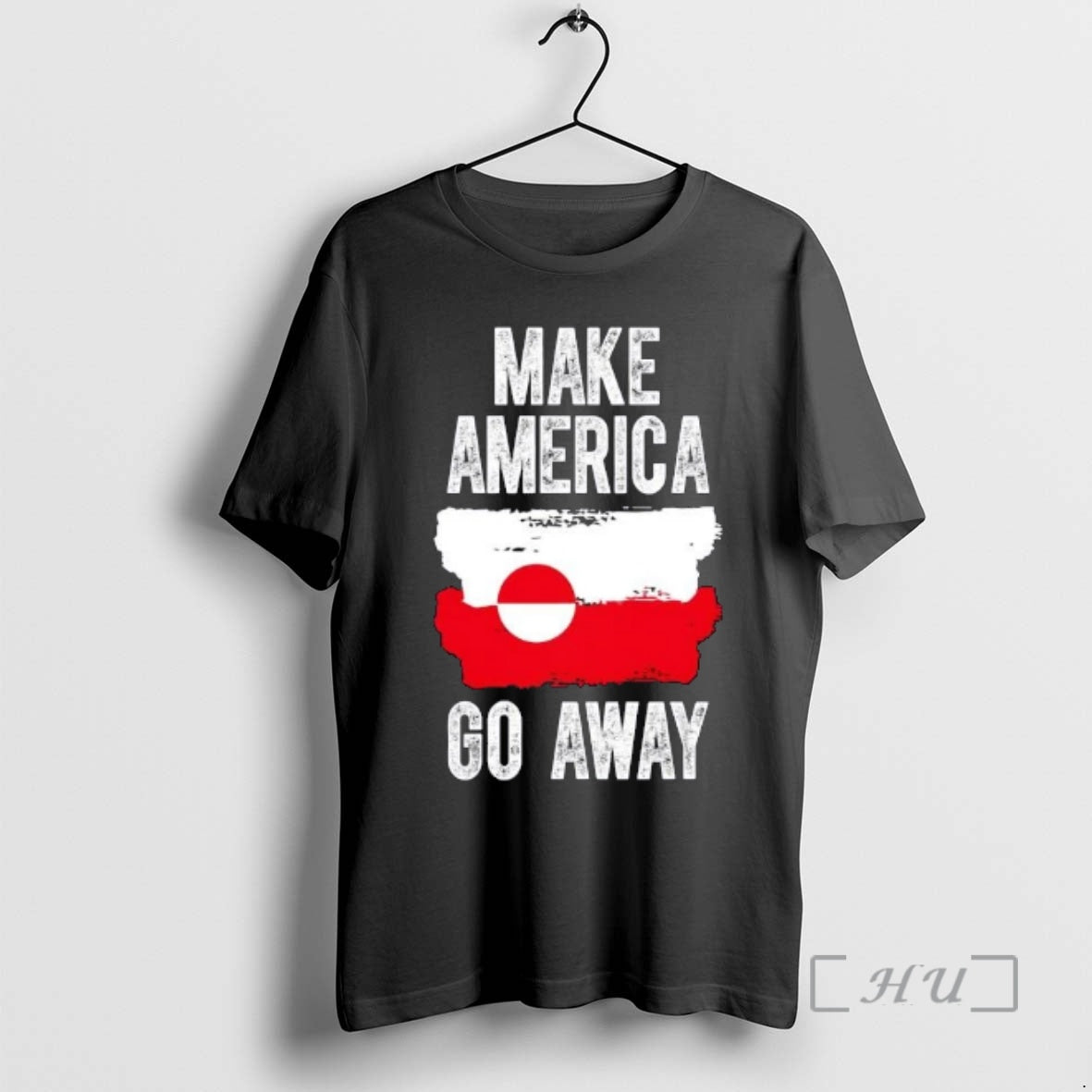 Trending Make America Go Away Greenland Flag Vintage T-Shirts, Hoodie, Sweatshirt | DripVista.com