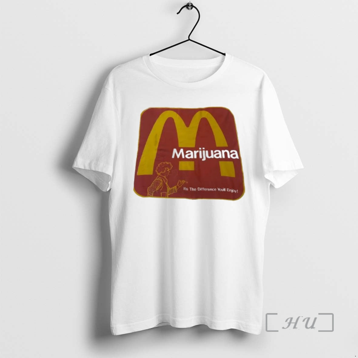 Trending Marijuana Its The Difference Youll Enjoy Mcdonalds Logo T-Shirts, Hoodie, Sweatshirt | DripVista.com