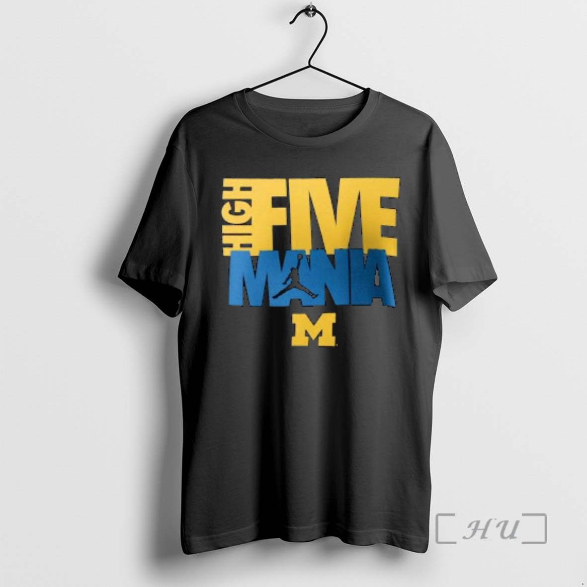 Trending Michigan Wolverines High Five Mania Circle Black T-Shirts, Hoodie, Sweatshirt | DripVista.com