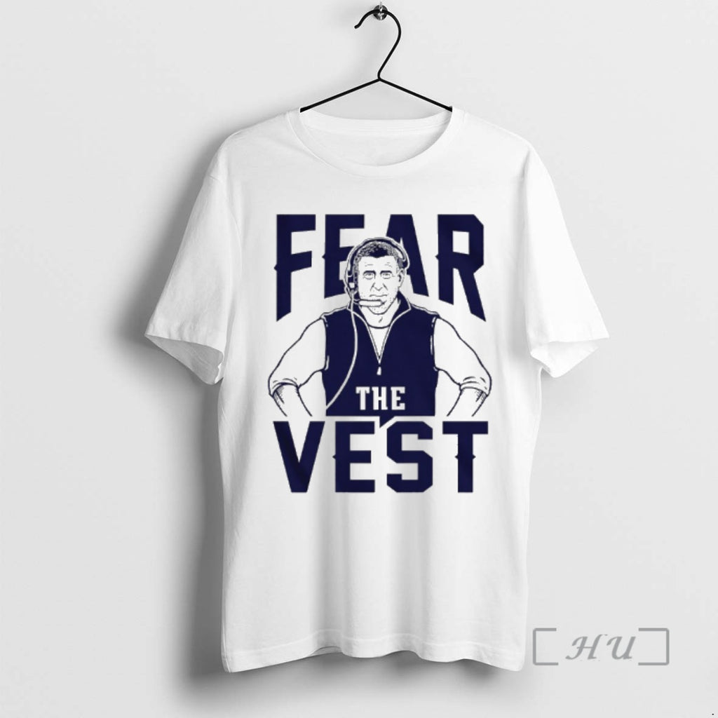 Trending Mike Vrabel Coach Fear The Vest T-Shirts, Hoodie, Sweatshirt | DripVista.com