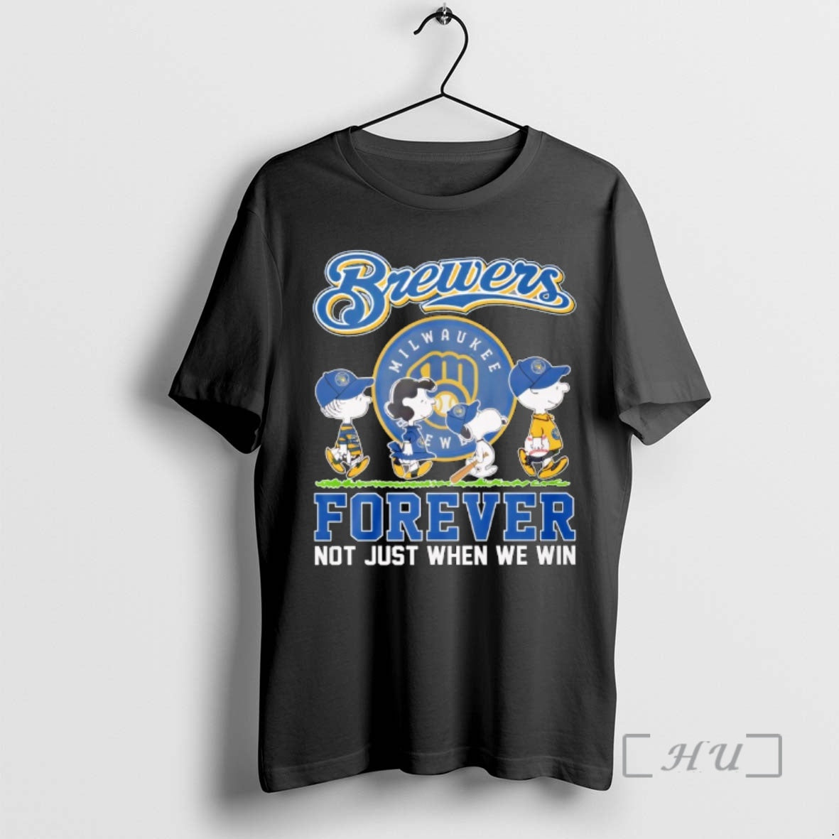 Trending Milwaukee Brewers Peanuts Comic Forever Not Just When We Win Premium T Shirts Sweater Hoodie, Sweatshirt
