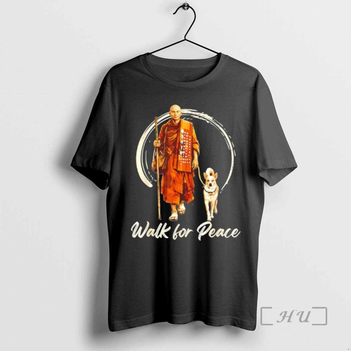 Trending Monk And Peace Dog Aloka Dog Walk For Peace Graphic Premium T Shirts Sweater Hoodie, Sweatshirt | DripVista.com