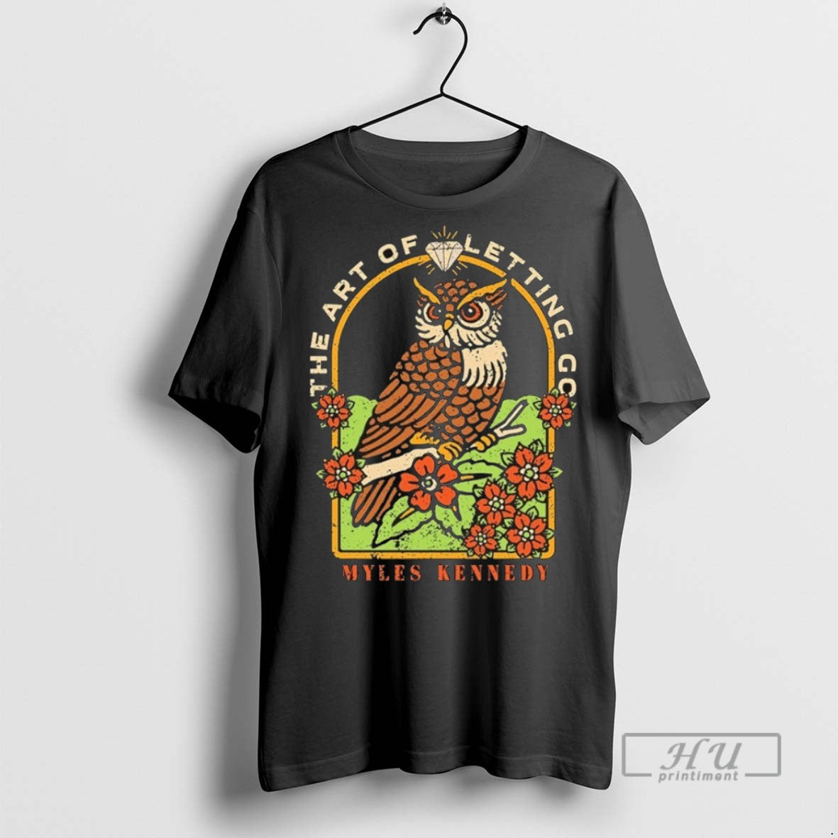 Trending Myles Kennedy The Art Of Letting Go Diamond Owl T Shirt
