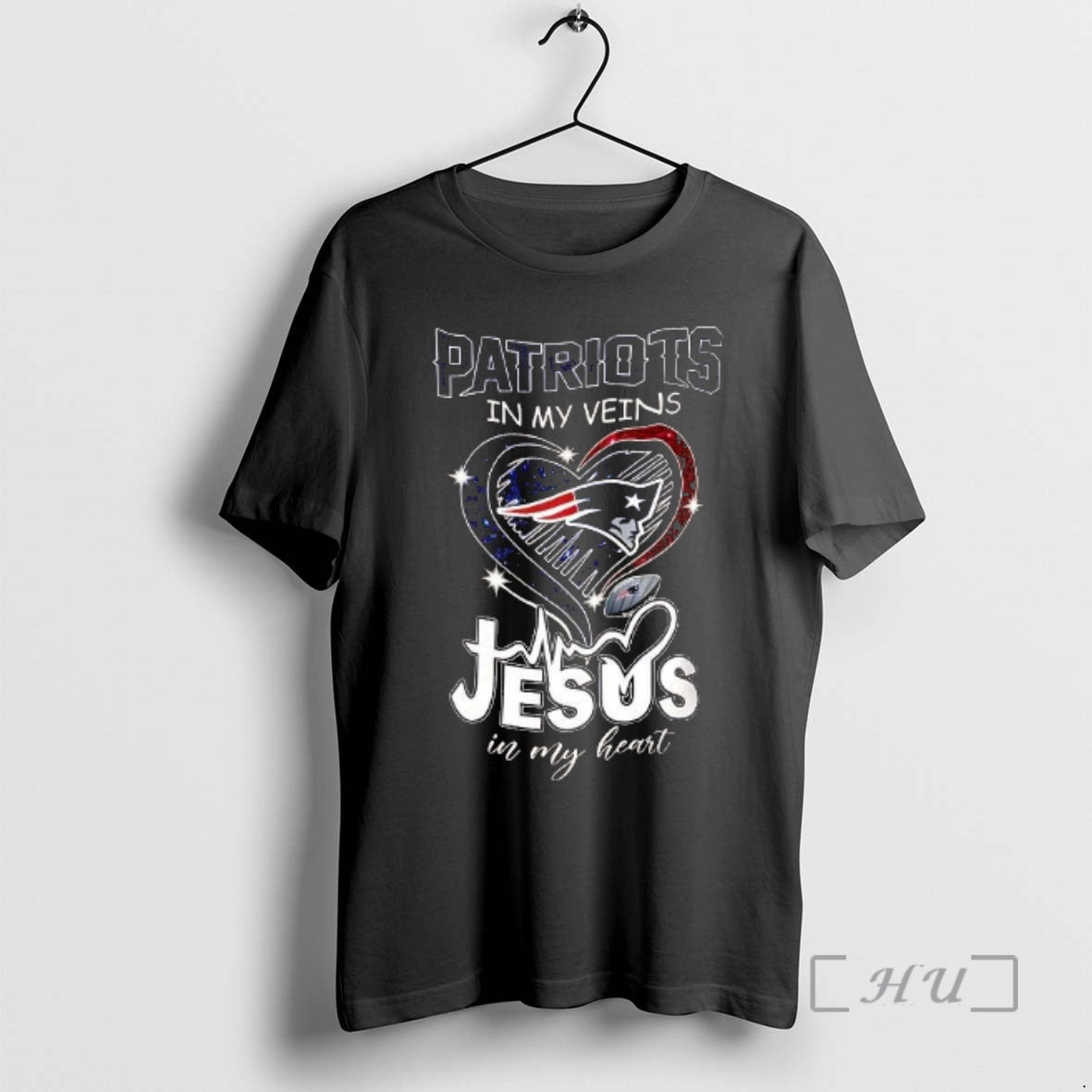Trending Patriots In My Veins Jesus In My Heart Diamond T-Shirts, Hoodie, Sweatshirt | DripVista.com
