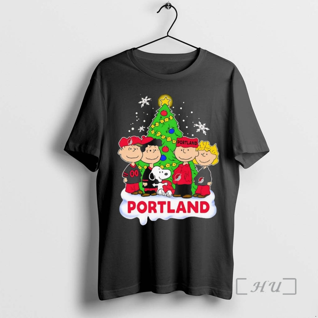Trending Peanuts Portland Trail Blazers Christmas T-Shirts, Hoodie, Sweatshirt | DripVista.com