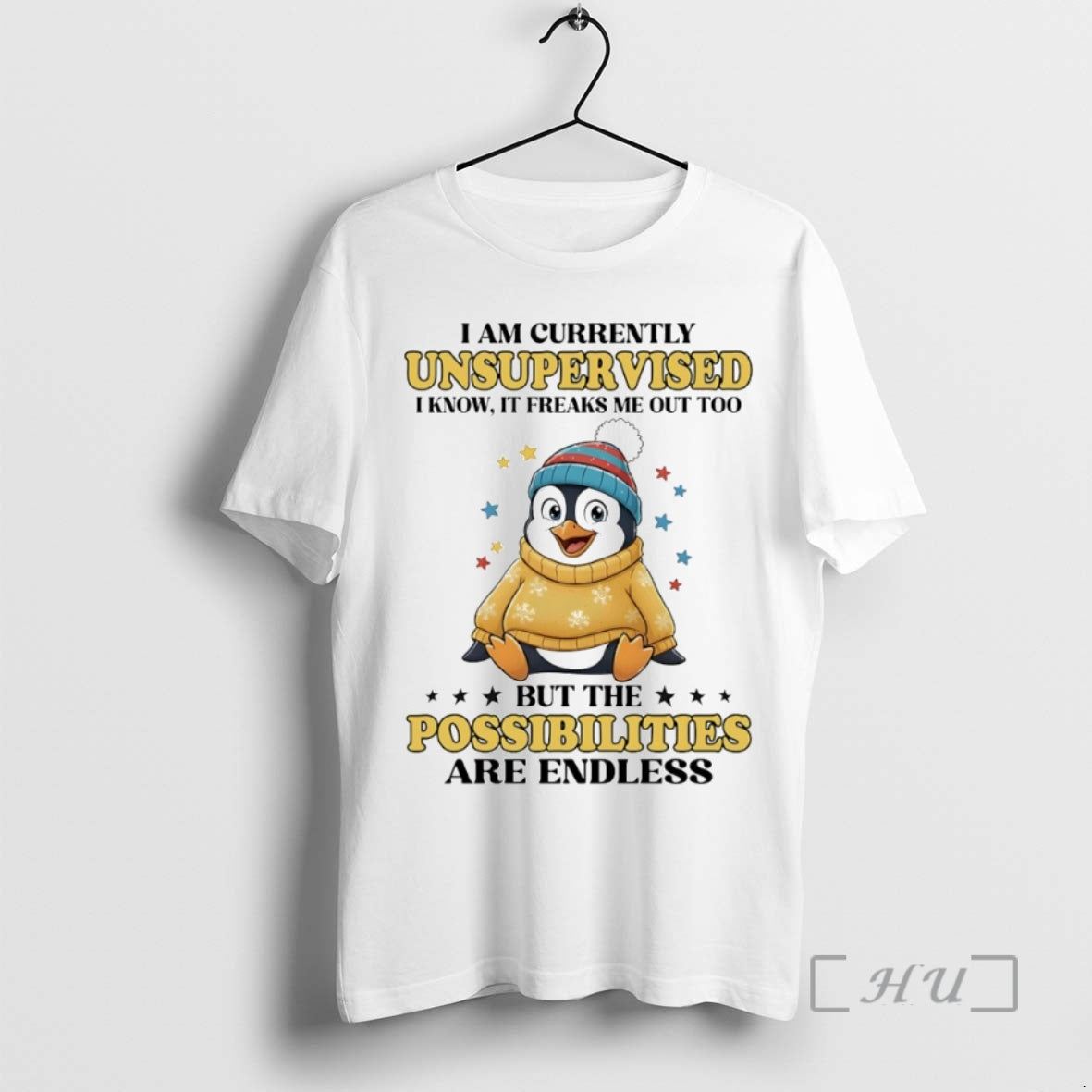 Trending Penguin I Am Currently Unsupervised I Know It Freaks Me Out Too Circle Premium T-Shirts, Hoodie, Sweatshirt
