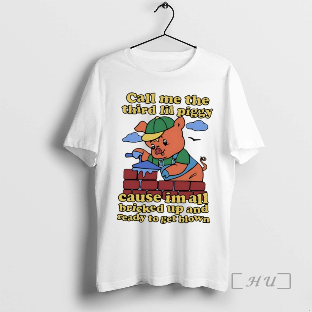 Trending Pig Call Me The Third Lil Piggy Cause Im All Bricked Up And Ready T-Shirts, Hoodie, Sweatshirt | DripVista.com