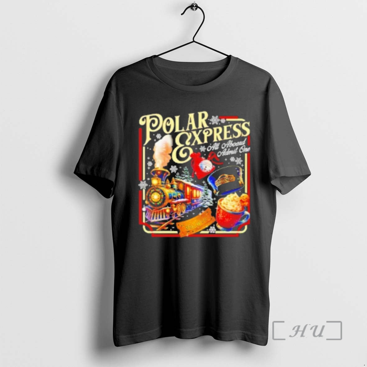 Trending Polar Express All Aboard Admit One Christmas Premium T Shirts Sweater Hoodie 2 Sweatshirt | DripVista.com