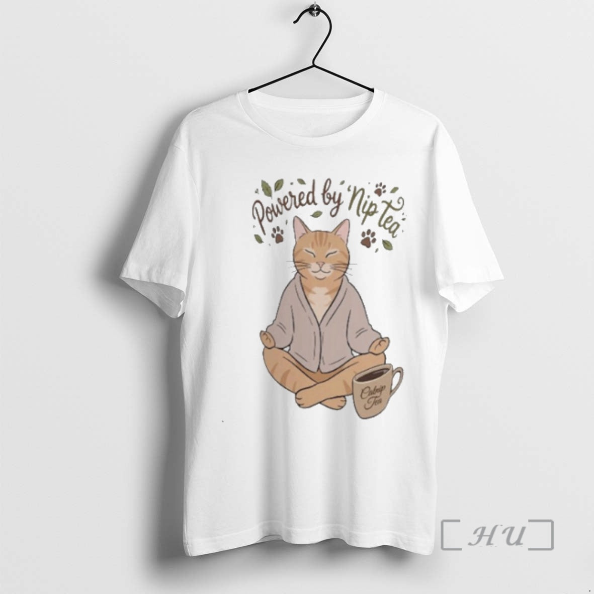 Trending Powered By Nip Tea Cat T-Shirts, Hoodie, Sweatshirt | DripVista.com