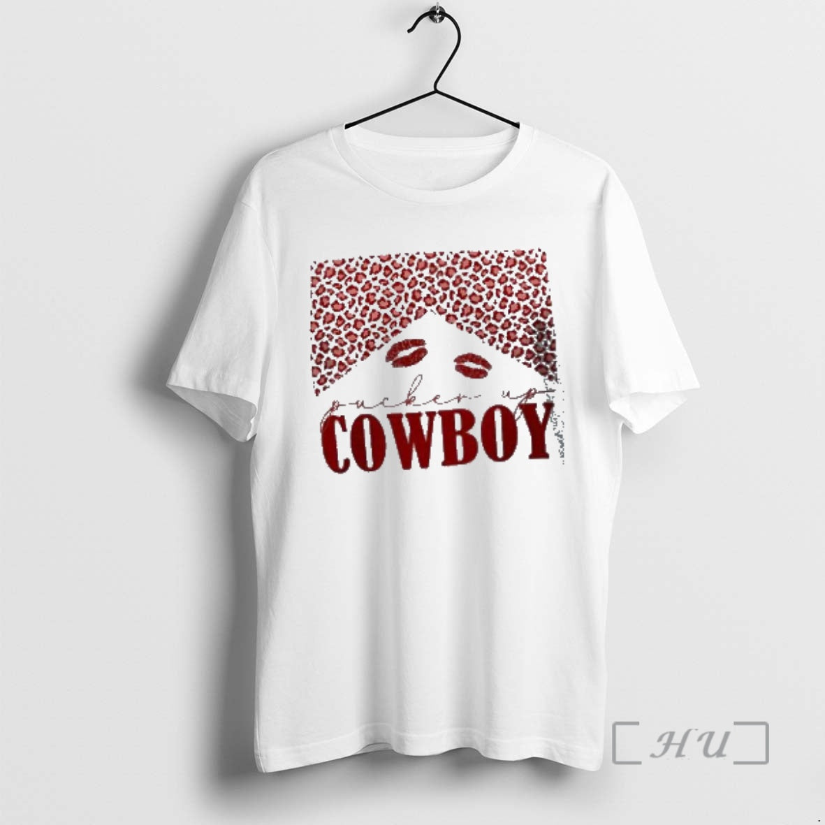 Trending Pucker Up Cowboy Leopard Print Valentines Day T-Shirts, Hoodie, Sweatshirt | DripVista.com