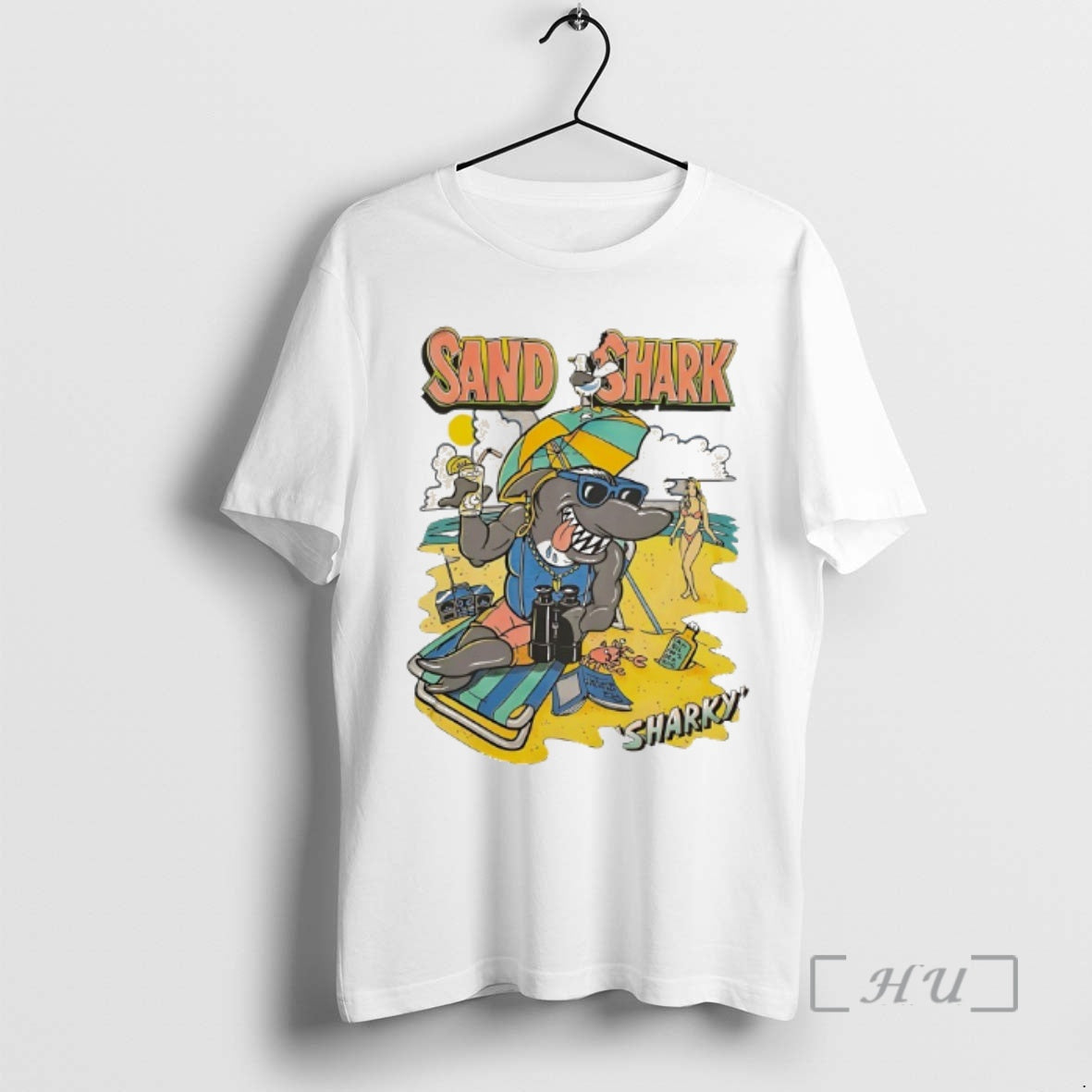 Trending Sand Shark Sharky Vintage T-Shirts, Hoodie, Sweatshirt | DripVista.com