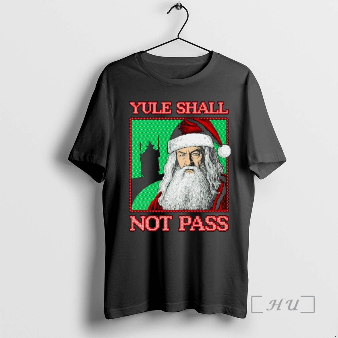Trending Santa Claus Yule Shall Not Pass Ugly Christmas Ornaments T-Shirts, Hoodie, Sweatshirt | DripVista.com