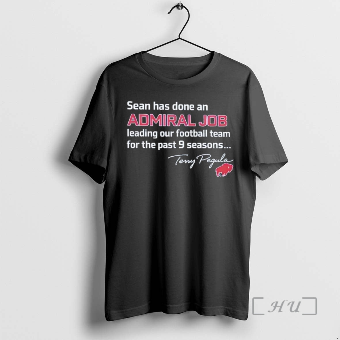 Trending Sean Has Done An Admiral Job Of Leading Our Football Team For The Past T-Shirts, Hoodie, Sweatshirt | DripVista.com