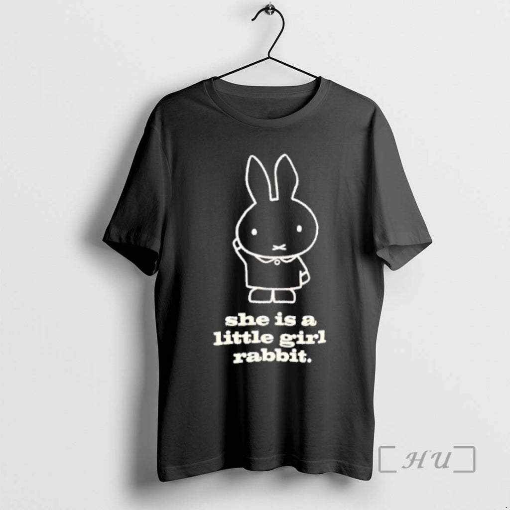 Trending She Is A Little Girl Rabbit T-Shirts, Hoodie, Sweatshirt | DripVista.com