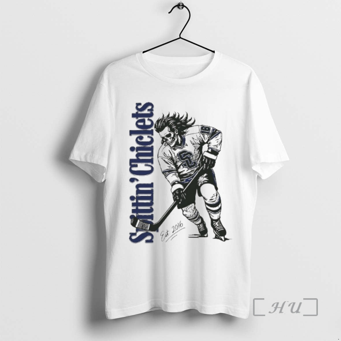 Trending Spittin Chiclets Skullet Vertical Hockey T-Shirts, Hoodie, Sweatshirt | DripVista.com