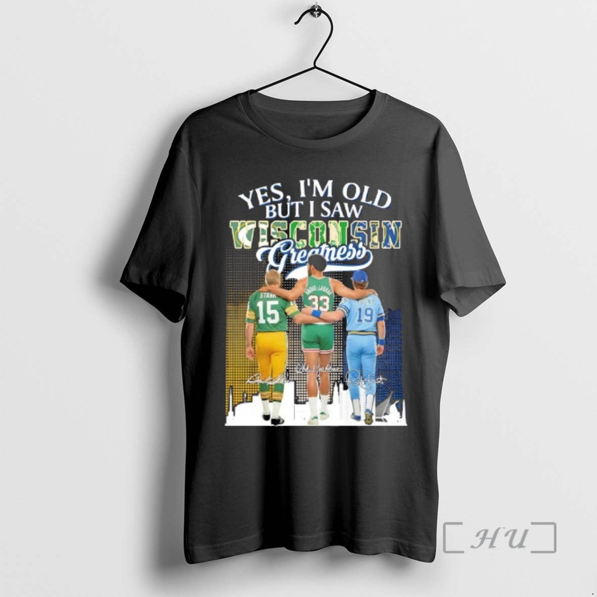 Trending Starr And Legends Yes Im Old But I Saw Wisconsin City Sports Greatness Skyline T-Shirts, Hoodie, Sweatshirt