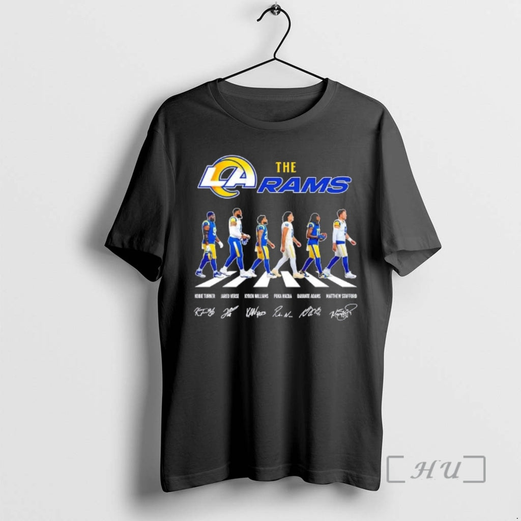 Trending The Los Angles Rams Kobie Turner Jared Verse And Players Abbey Road Signatures Premium T-Shirts, Hoodie, Sweatshirt